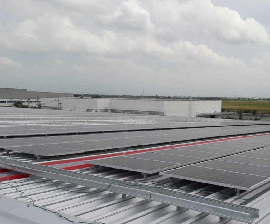 Rak PV Atap Timah 2.8MW