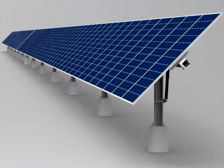 Single Row Axis Solar Tracking System